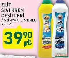 TARIM KREDİ ELİT SIVI KREM ÇEŞİTLERİ 750 ML fiyat ve kampanya bilgisi